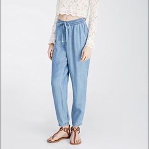 Forever 21 Denim Drawstring Pants
